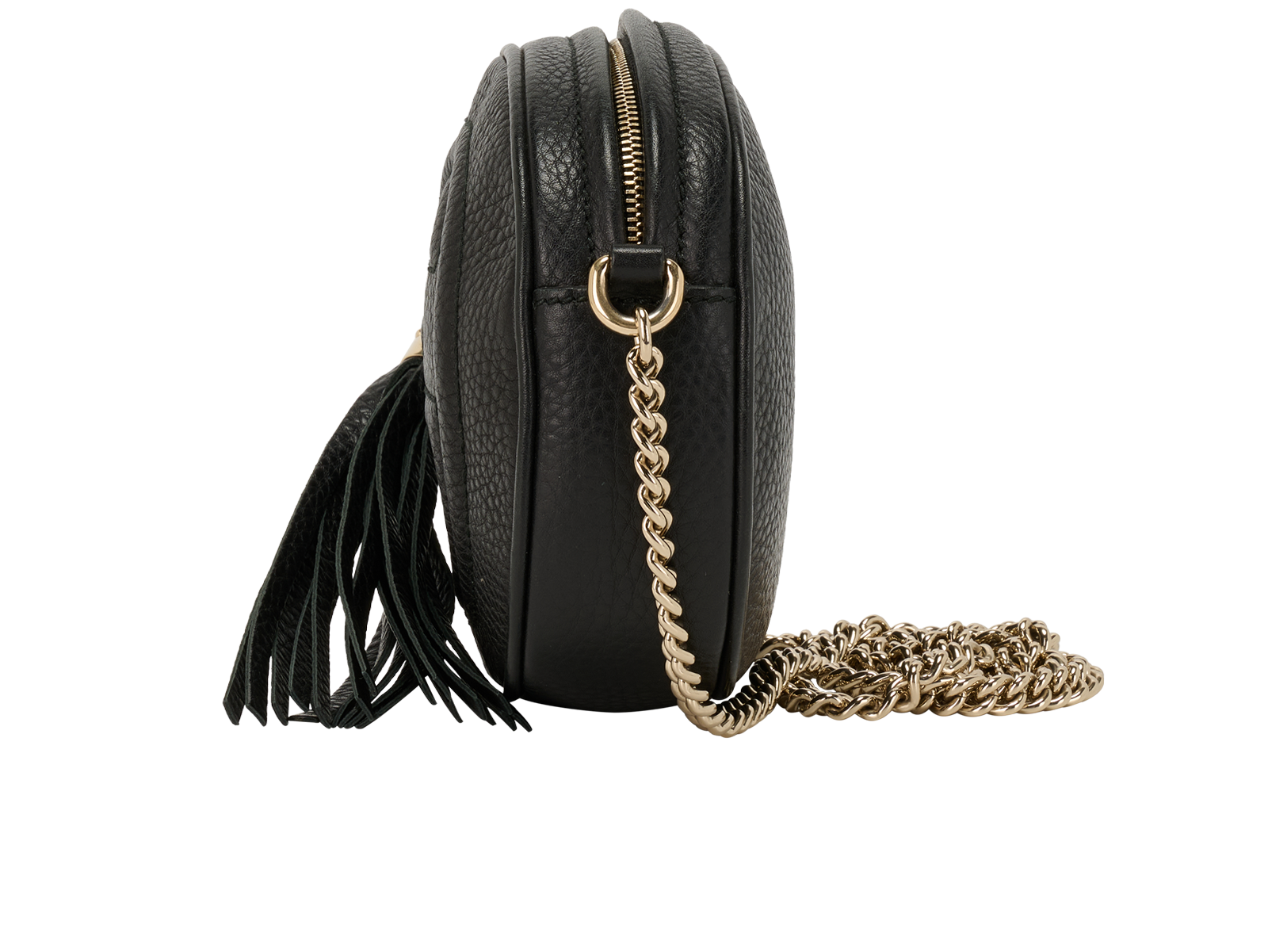 Mini Soho Crossbody, &pound;450, Handbags, Black, Leather, Bottom view
